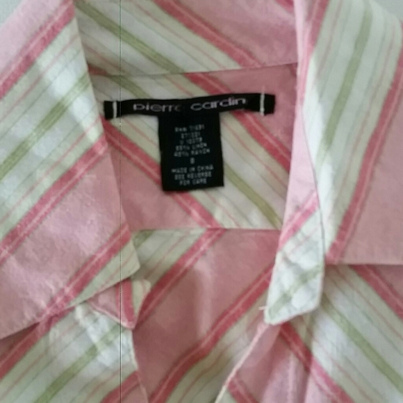 Pierre Cardin Collared  Button Front Shirt - Picture 4 of 4